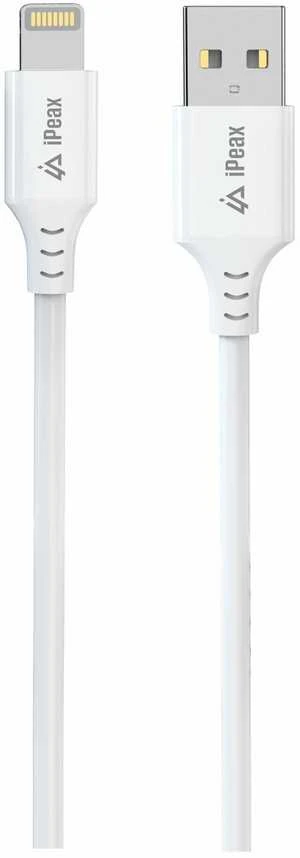 iPEAX TPU USB-A į „Lightning“ laidas, 1 m, USB 2.0, baltas