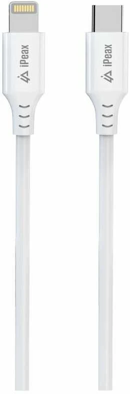 iPEAX TPU USB-C į Lightning kabelis, 1,5 m, USB 2.0, Baltas