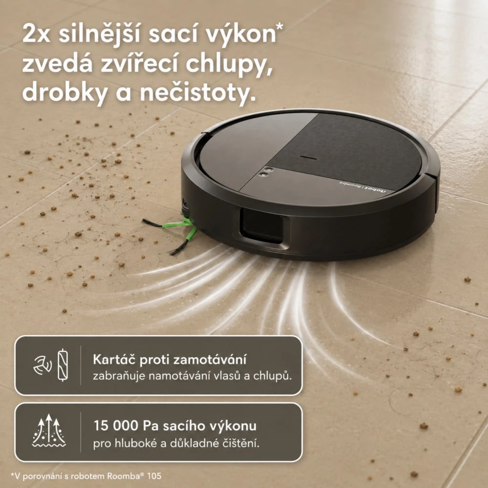 iRobot Roomba 115 Combo + Charging Dock (juodas)