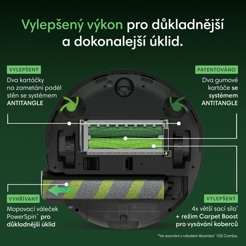 „iRobot Roomba Max 775 Combo“ + automatinio plovimo stotelė (juodas)