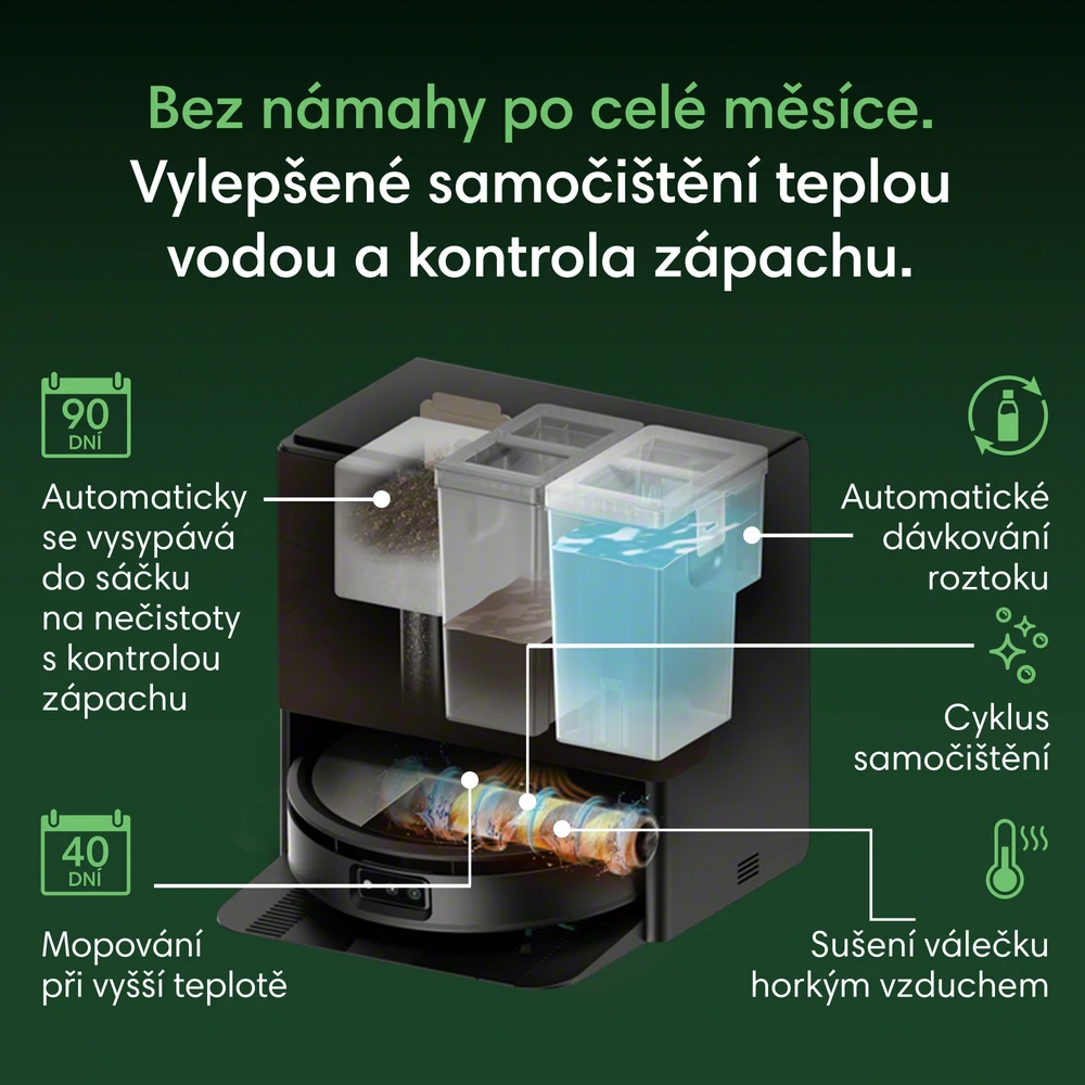 „iRobot Roomba Max 775 Combo“ + automatinio plovimo stotelė (juodas)