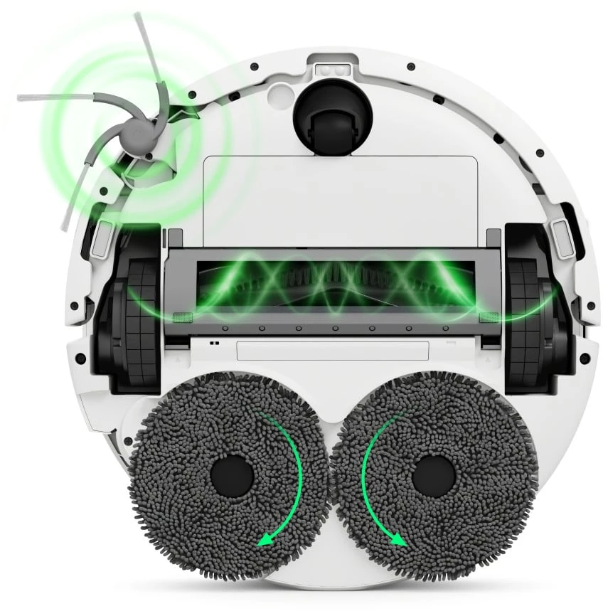Valymo robotas iRobot Roomba Plus 515 Combo balta + doko stotelė AutoWash