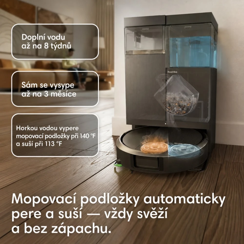 iRobot Roomba Plus 515 Combo + AutoWash Dock (juodas)