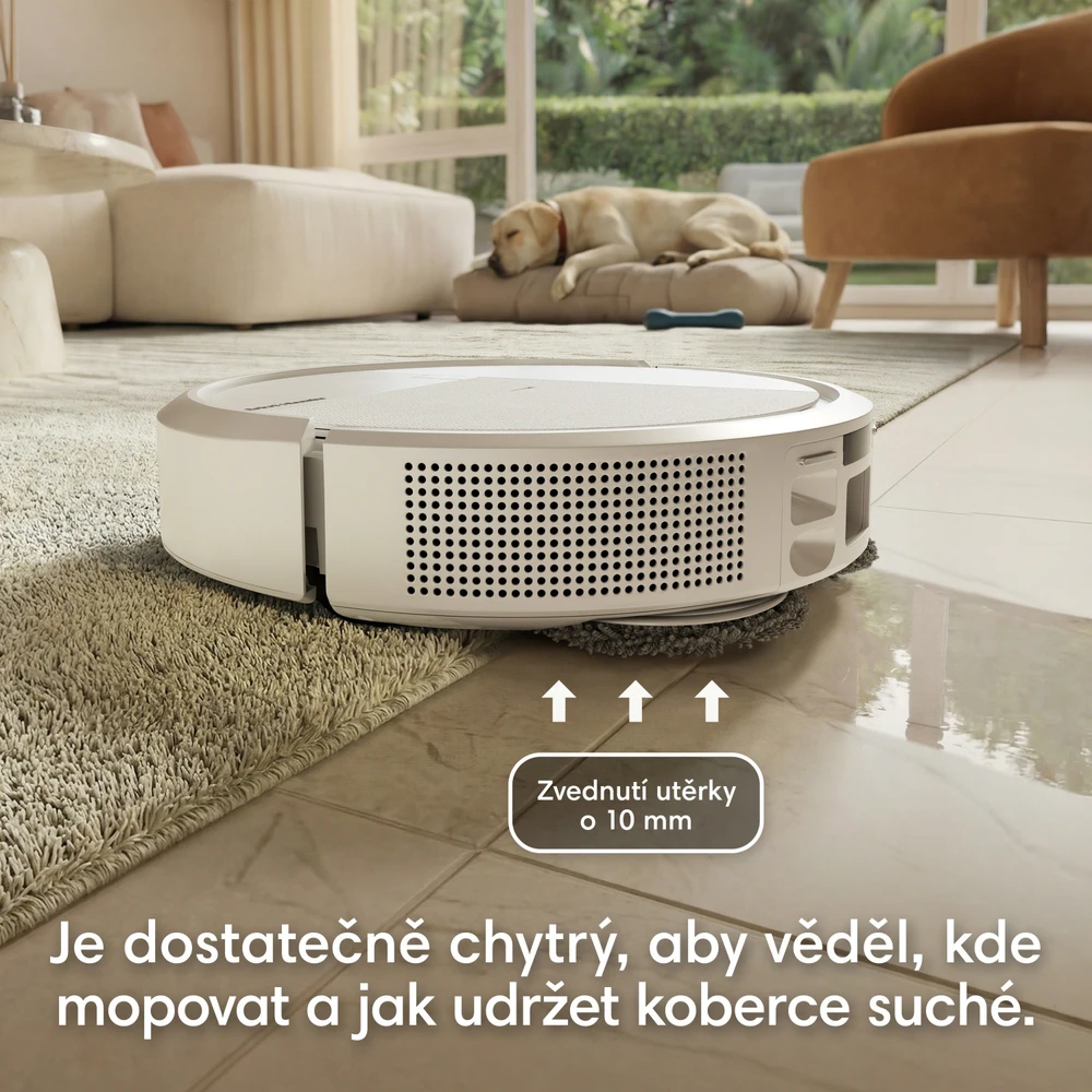 iRobot Roomba Combo 575 baltas robotas dulkių siurblys + AutoWash įkrovimo stotelė