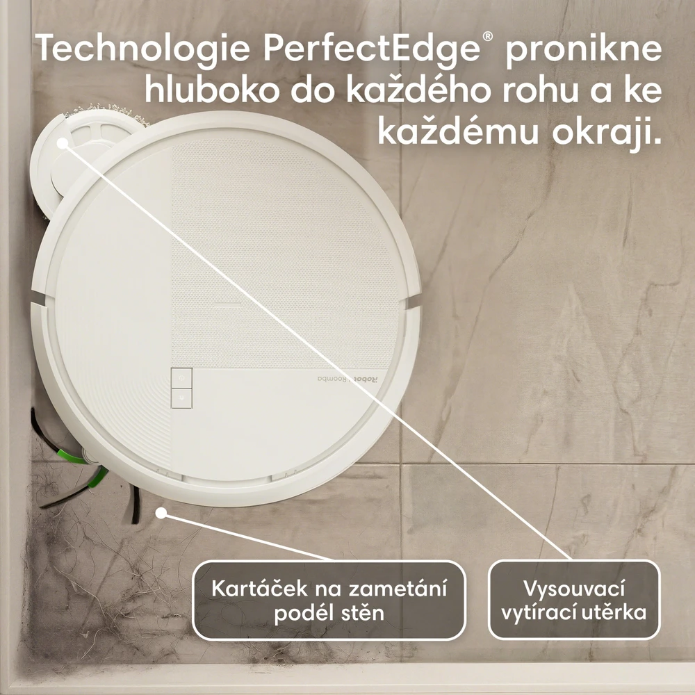 iRobot Roomba Combo 575 baltas robotas dulkių siurblys + AutoWash įkrovimo stotelė