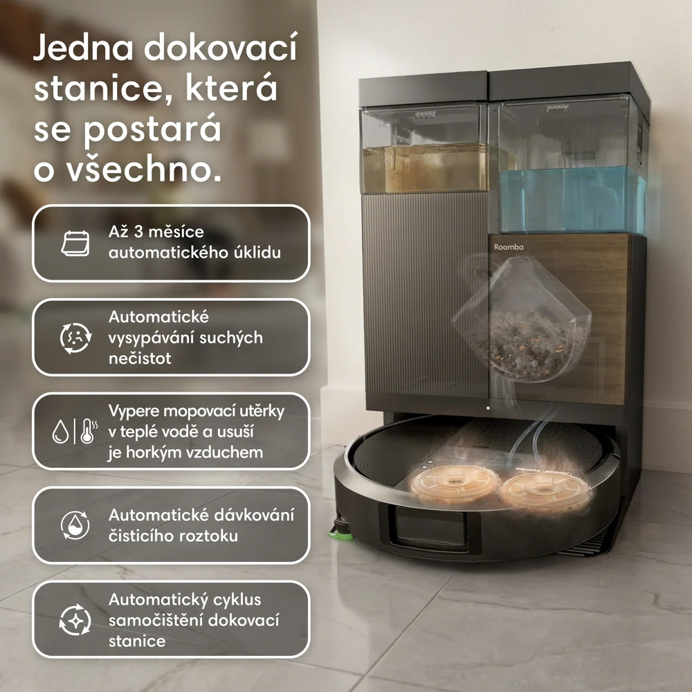 iRobot Roomba Plus 575 Combo + AutoWash Dock (juodas)