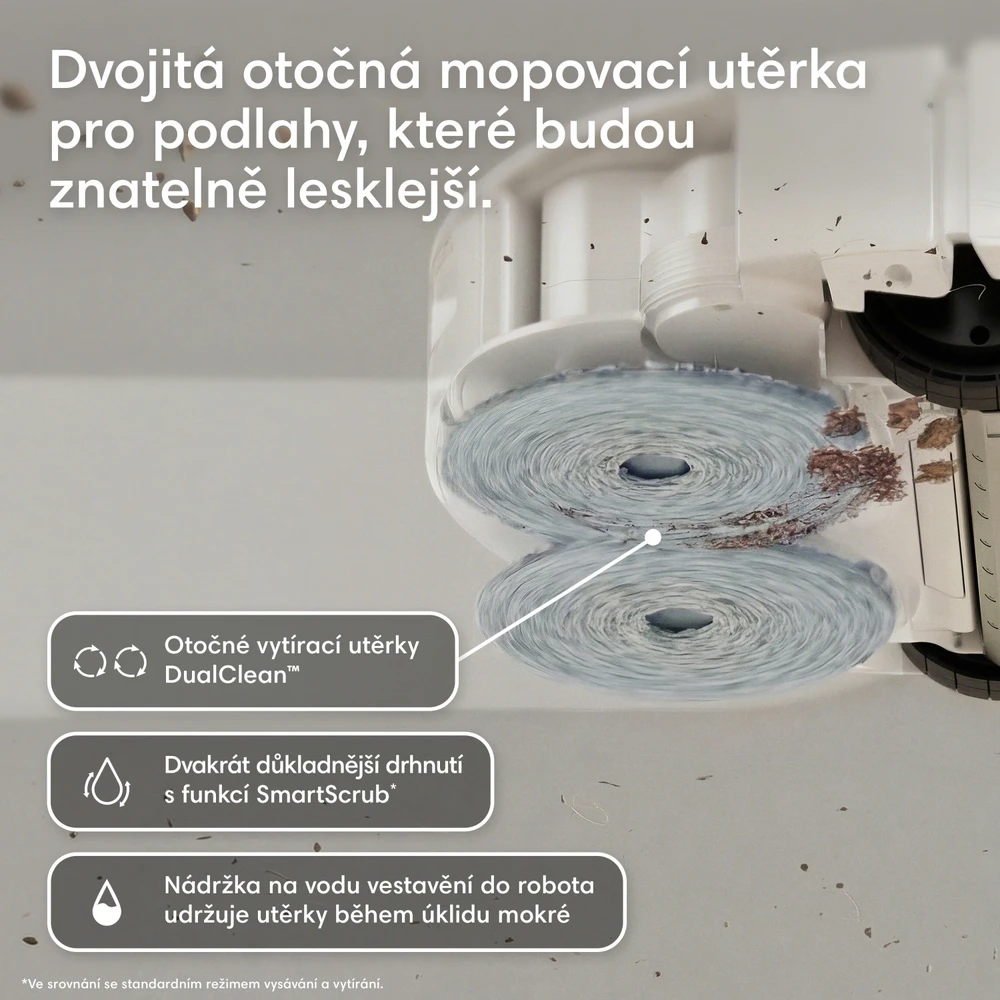 iRobot Roomba Combo 575 baltas robotas dulkių siurblys + AutoWash įkrovimo stotelė