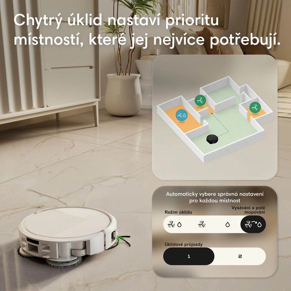 iRobot Roomba Combo 575 baltas robotas dulkių siurblys + AutoWash įkrovimo stotelė