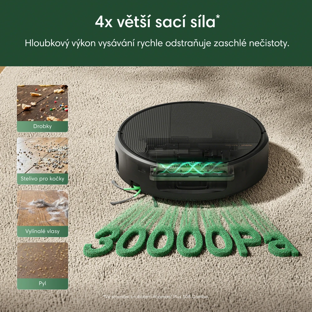 iRobot Roomba Plus 675 Combo + AutoWash Dock (Juodas)