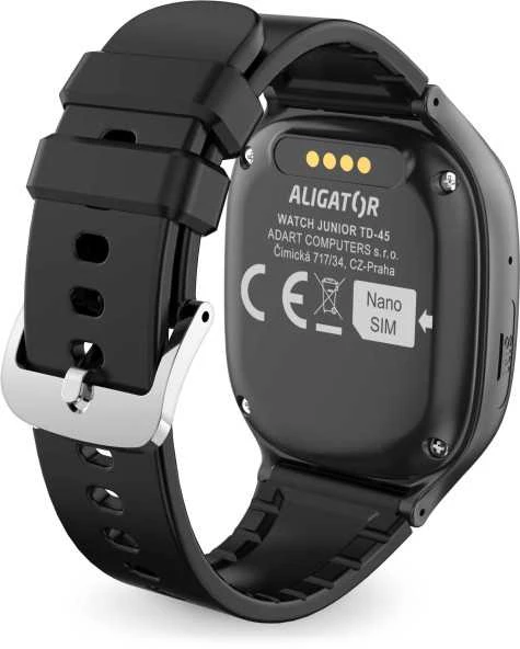Išmanusis laikrodis „Aligator Alligator Watch Junior 2“, juodas