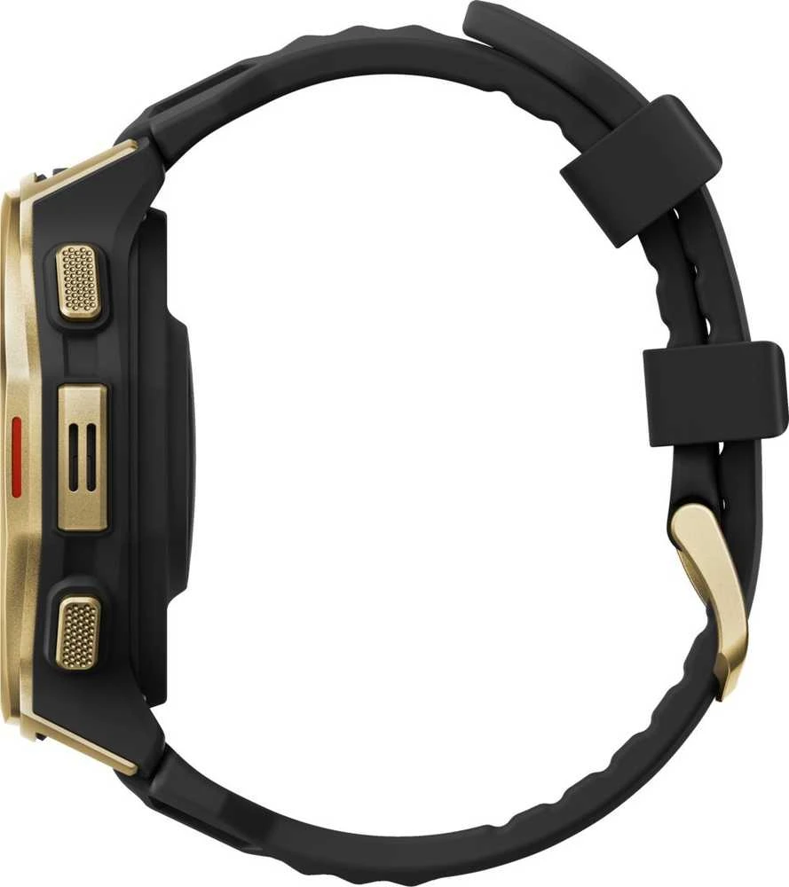 Išmanusis laikrodis „Amazfit T-Rex 3 Pro NFC“, 44 mm su silikoniniu dirželiu, aukso/juodo spalvos