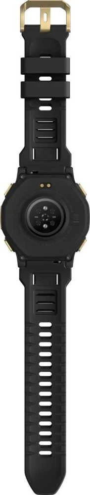 Išmanusis laikrodis „Amazfit T-Rex 3 Pro NFC“, 44 mm su silikoniniu dirželiu, aukso/juodo spalvos
