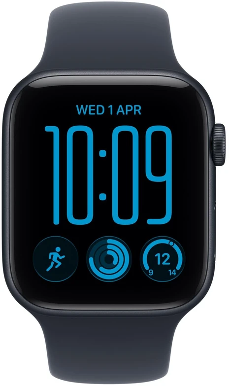 Išmanusis laikrodis Apple Watch SE 3 GPS 44mm Midnight Alu Sport S/M Granatowy (MJL74MP/A)