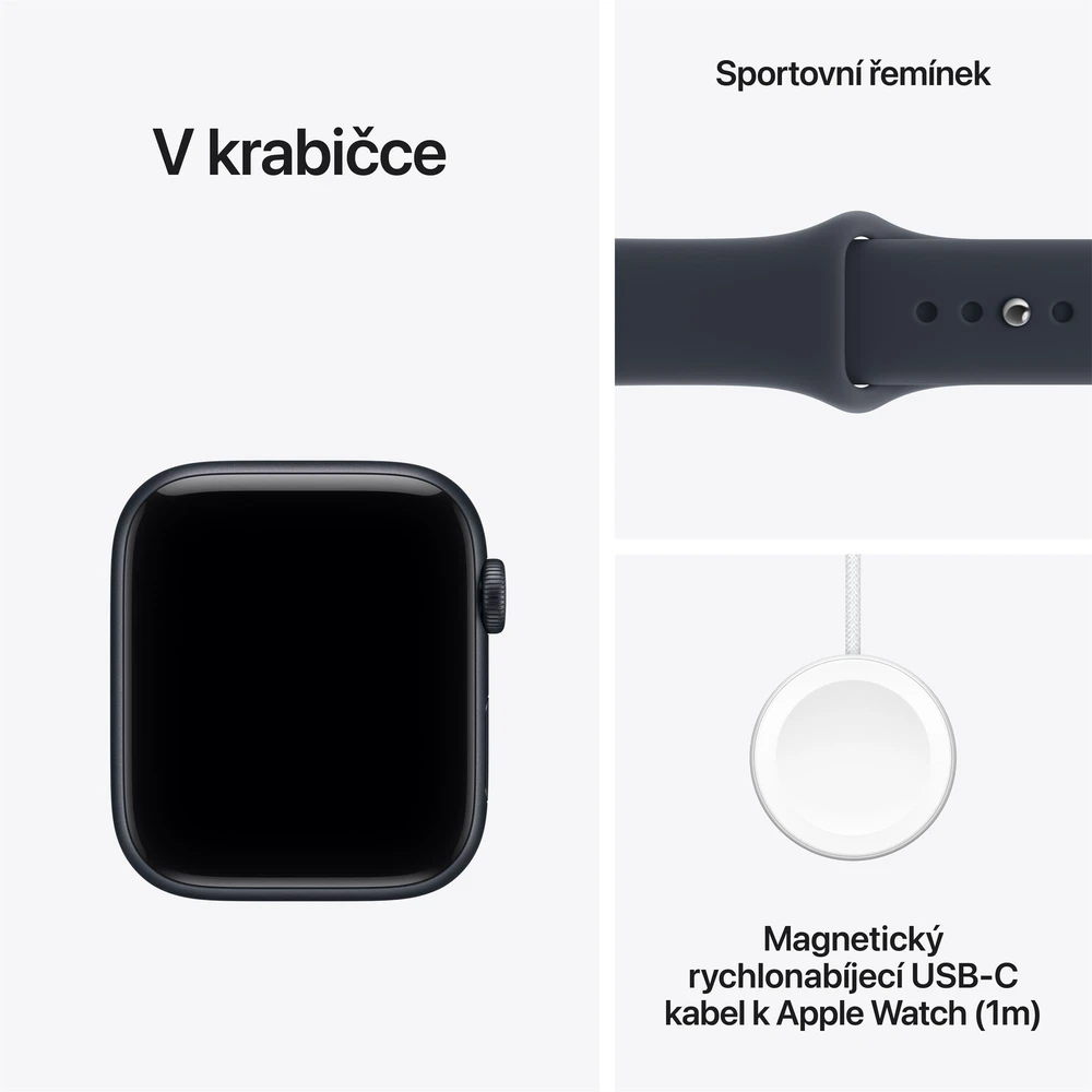Išmanusis laikrodis Apple Watch SE 3 GPS 40mm Midnight Alu Sport S/M Granatowy (MJKY4MP/A)