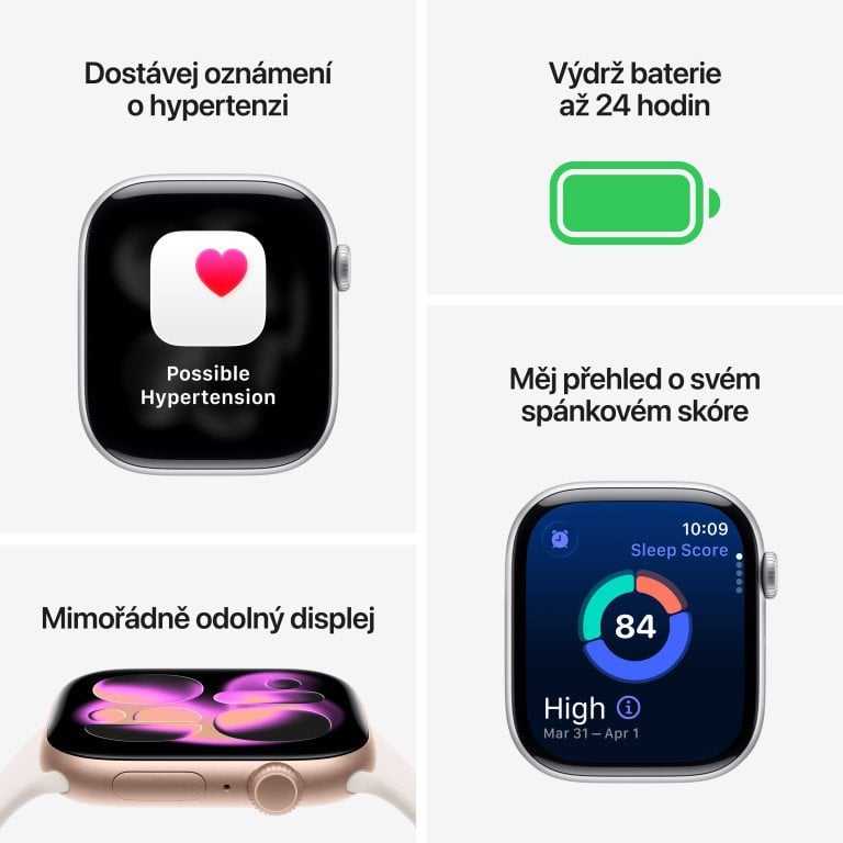 Išmanusis laikrodis Apple Watch 11 GPS + Cellular 46mm Slate Titanium Sport Band S/M Juodas (MFD14MP/A)