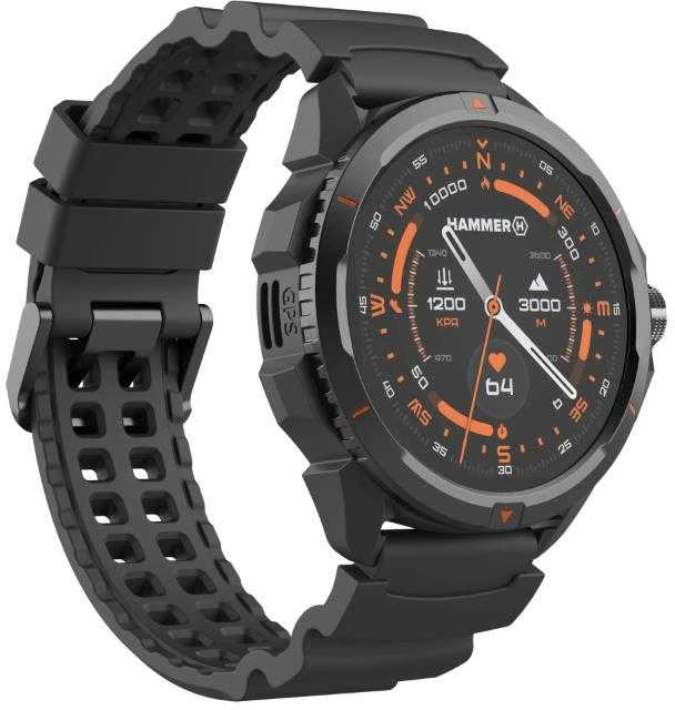 Išmanusis laikrodis „myPhone Hammer Watch 2“ juodas