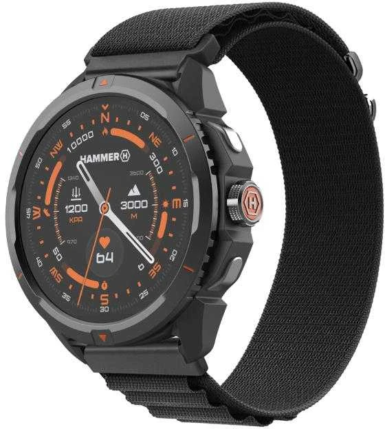 Išmanusis laikrodis „myPhone Hammer Watch 2“ juodas