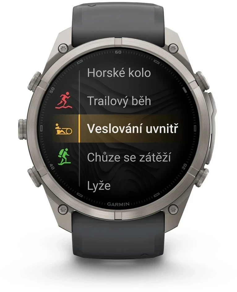 Išmanusis laikrodis Garmin fenix 9 Pro – inReach, 51mm, Titanium with Graphite/Juodas Silicone Band