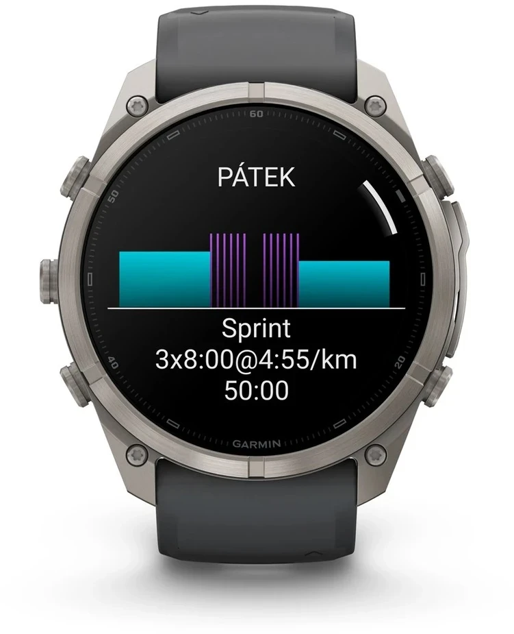 Išmanusis laikrodis Garmin fenix® 9 Pro – 51 mm, AMOLED, Titanium - Graphite Juodas