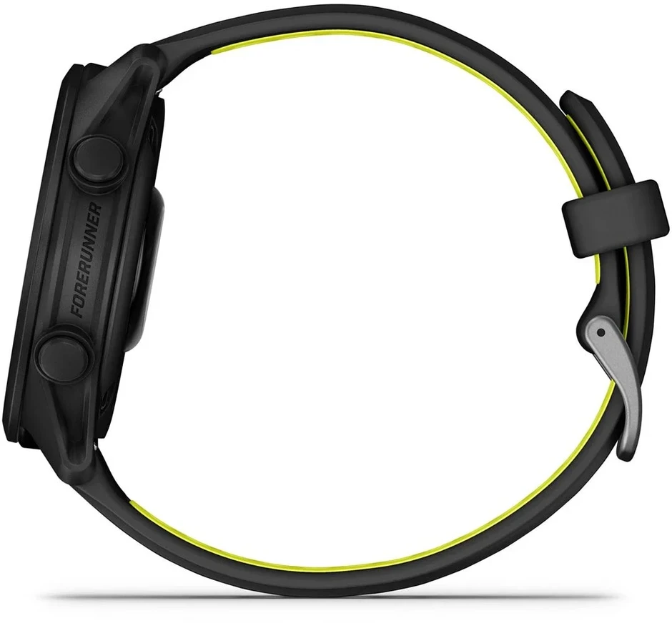 „Garmin Forerunner 170“ išmanusis laikrodis, juodos ir ryškiai geltonos spalvos
