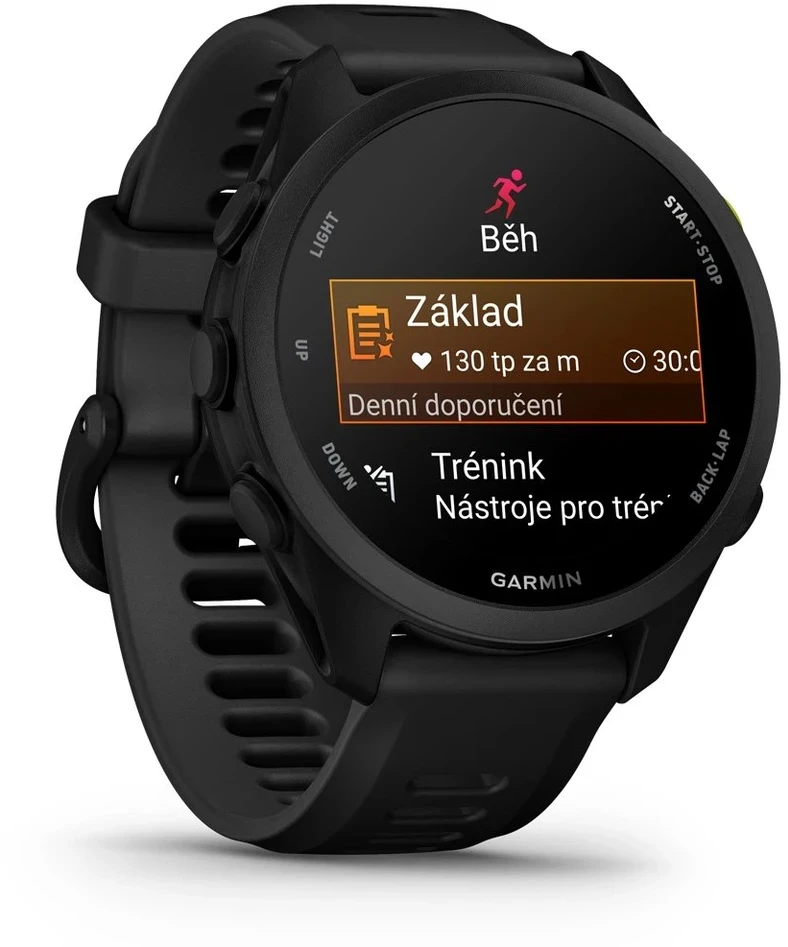 „Garmin Forerunner 70“ išmanusis laikrodis, juodos spalvos