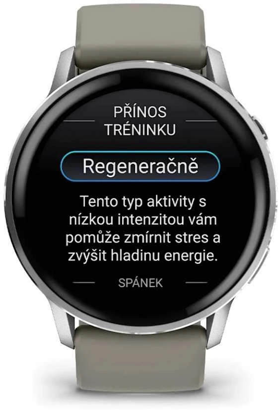 Išmanusis laikrodis Garmin Venu® 4 - 45 mm | spalva: sidabro spalvos su sidabrinės pilkos spalvos silikoniniu dirželiu (010-03014-01)