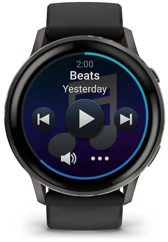 Išmanusis laikrodis Garmin Venu® 4 - 45 mm | spalva: skalūno spalva su juodu silikono dirželiu (010-03014-00)