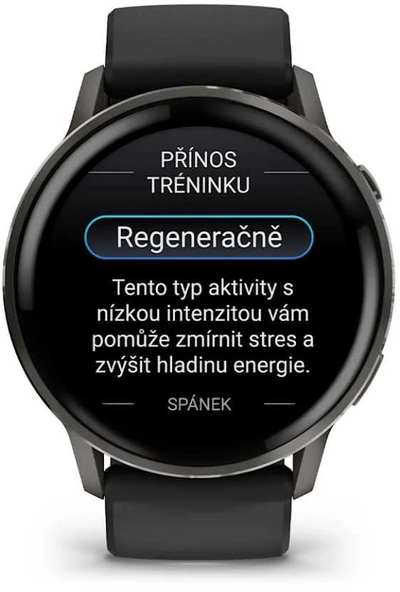 Išmanusis laikrodis Garmin Venu® 4 - 45 mm | spalva: skalūno spalva su juodu silikono dirželiu (010-03014-00)
