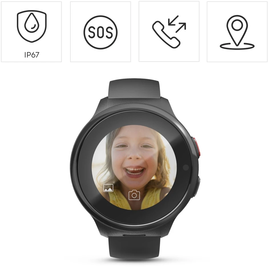 Išmanusis laikrodis Hama smartwatch vaikams su GPS juoda
