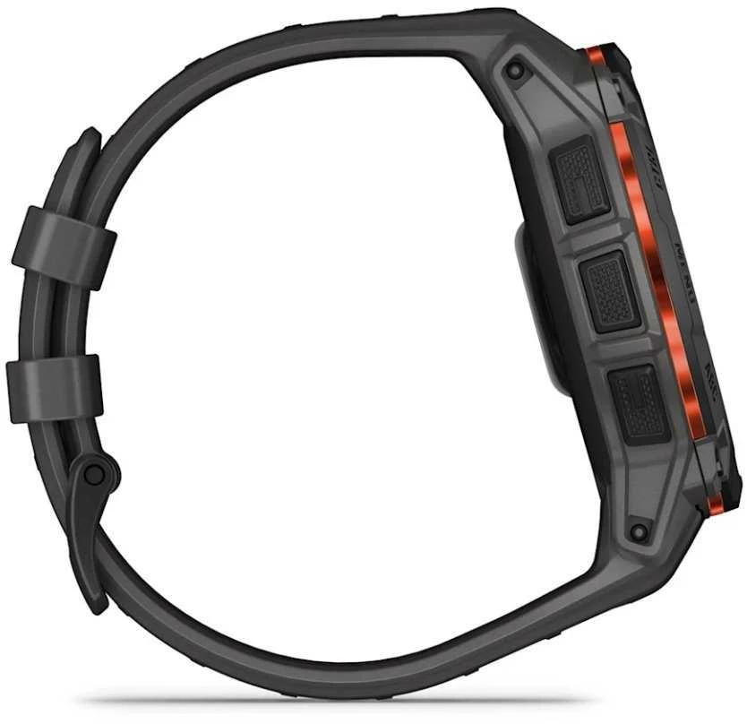 Išmanusis laikrodis Garmin Instinct 3 – 50 mm, Solar, juodas su anglies spalvos dirželiu