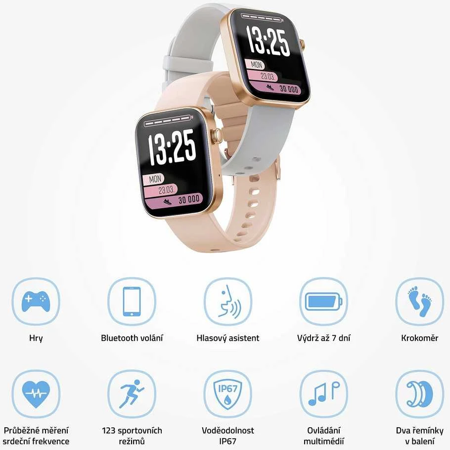 LAMAX BCool2 Plus Rose Gold Išmanusis laikrodis