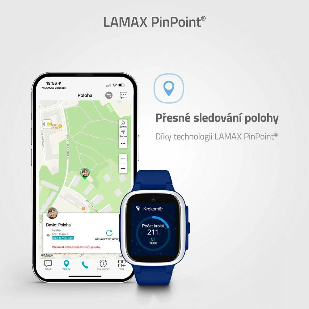 Išmanusis laikrodis LAMAX WatchY4 Play mėlynas