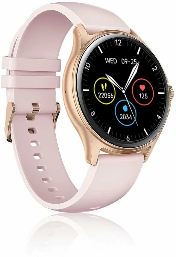 Išmanusis laikrodis Niceboy Watch Pixel 2 Rose auksinis
