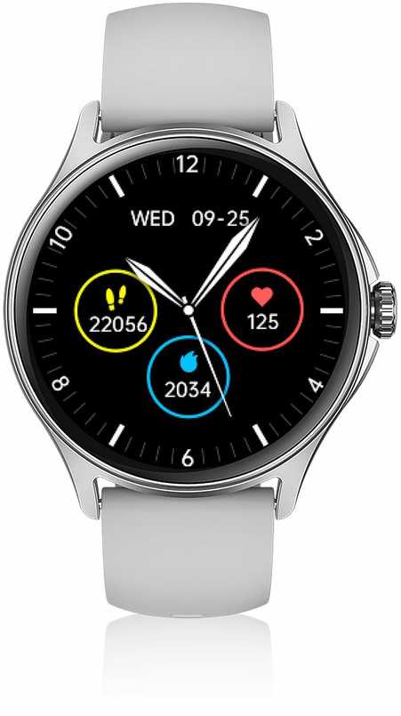 Išmanusis laikrodis Niceboy Watch Pixel 2 Arctic Sidabrinis