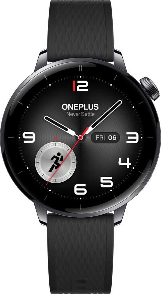 Išmanusis laikrodis OnePlus Watch 3 43mm 3.35 cm (1.32") AMOLED Digital 466 x 466 pikselių Jutiklinis ekranas Juodas, Titanium Wi-Fi GPS (satellite)