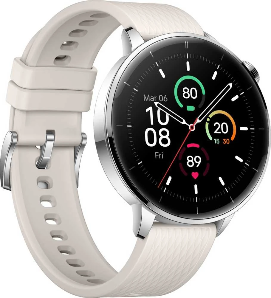 Išmanusis laikrodis OnePlus Watch 3 43mm 3.35 cm (1.32") AMOLED Digital 466 x 466 pikselių Jutiklinis ekranas Sidabrinis, Titanium Wi-Fi GPS (satellite)