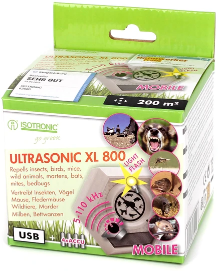Isotronic Ultrazvukový odpuzovač psů koček a kun 5 - 110 kHz