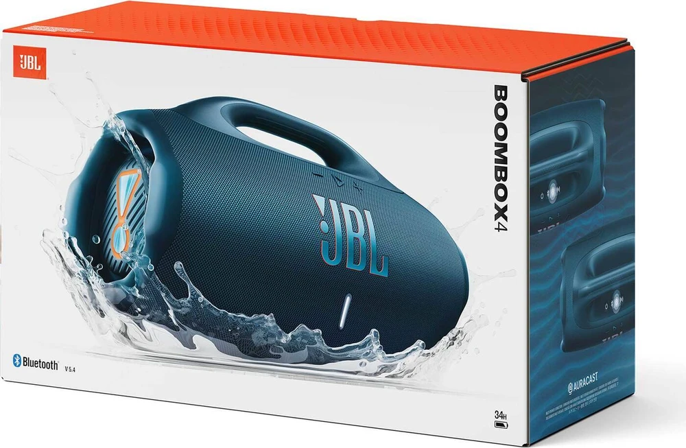 Nešiojama kolonėlė JBL Boombox 4, mėlyna