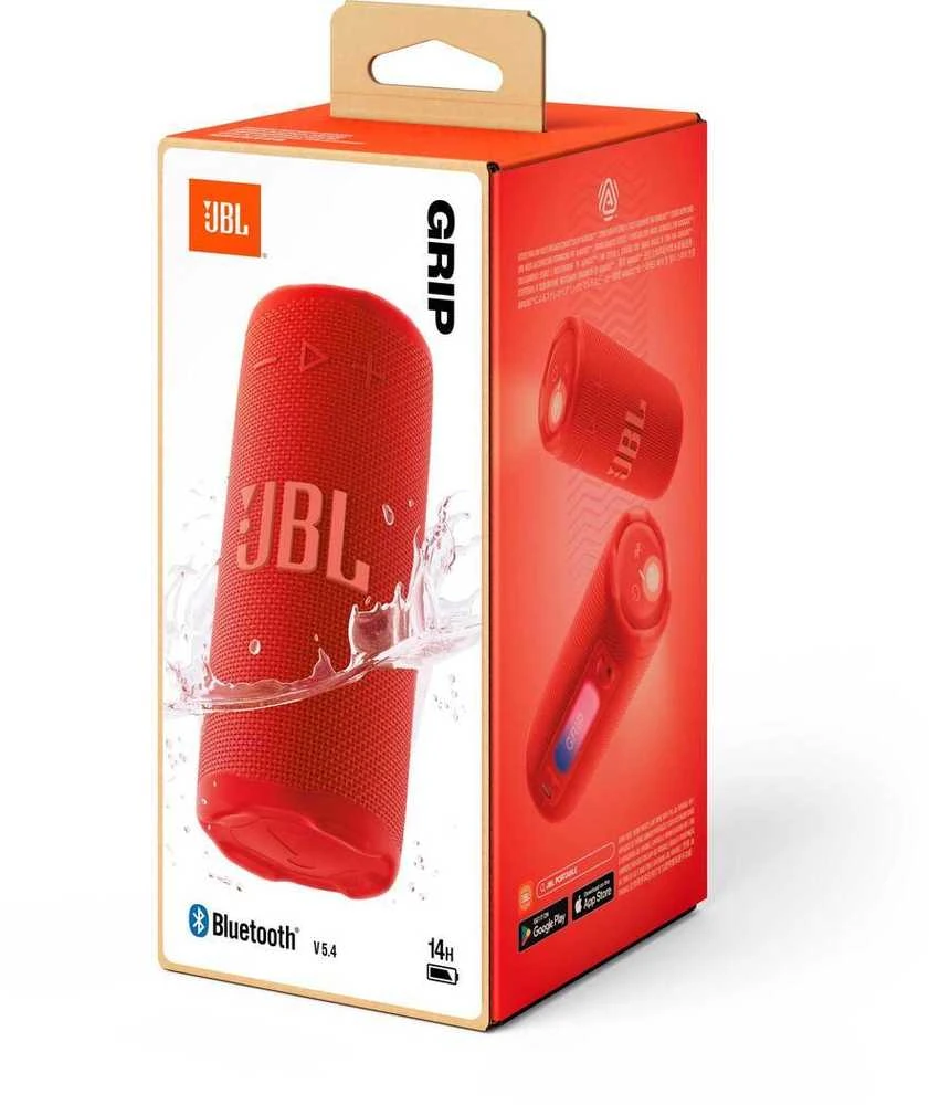 Nešiojama kolonėlė JBL Grip, raudona