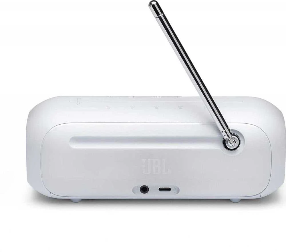 JBL Tuner 2​​​​​​​, nešiojamas DAB/DAB+/FM radijas su Bluetooth, Baltas