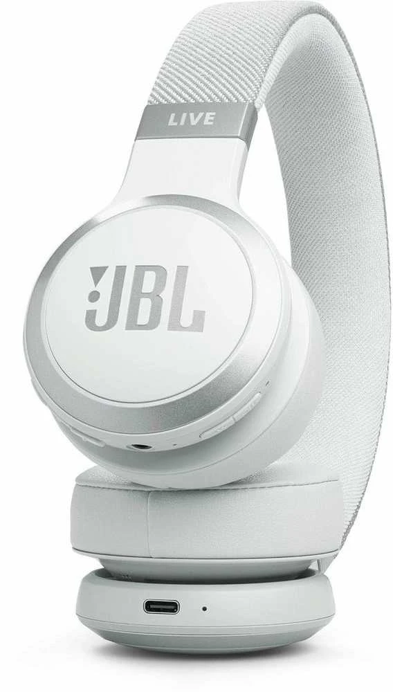 JBL Live 670NC belaidės ausinės, Baltos