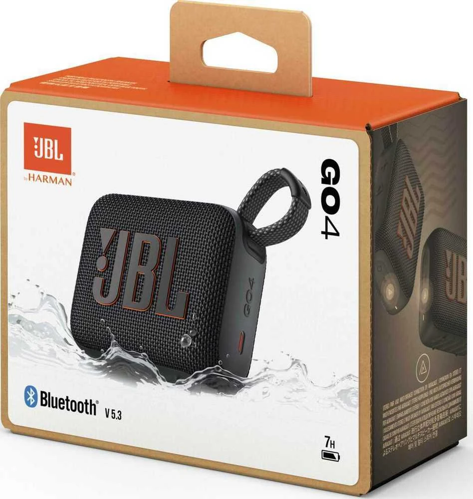 Nešiojama kolonėlė JBL Go 4, Juodos spalvos