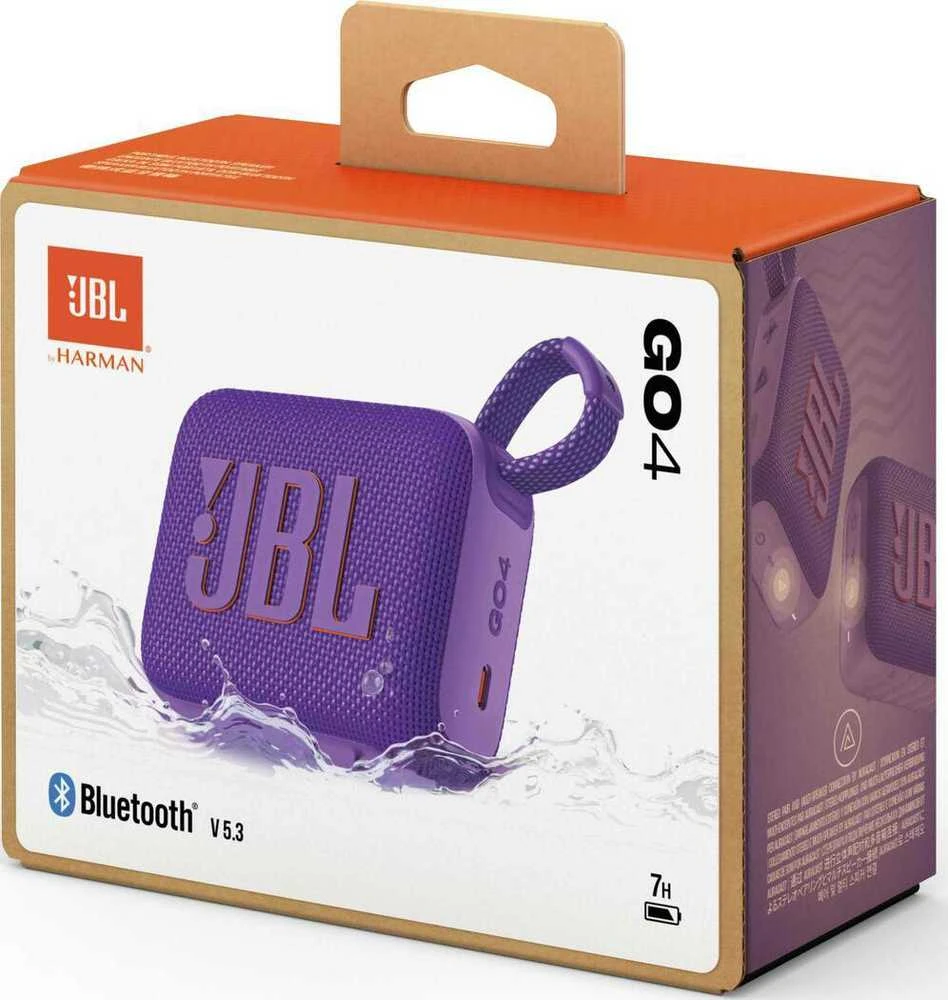 Nešiojama kolonėlė JBL Go 4, Violetinės spalvos