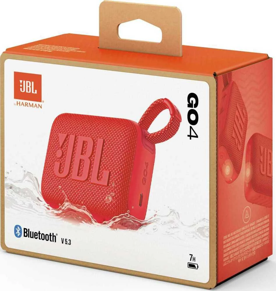 Nešiojama kolonėlė JBL Go 4, Raudonos spalvos