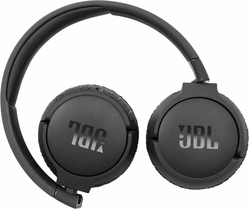 Belaidės ant ausų uždedamos triukšmą slopinančios ausinės JBL Tune 660NC, Juodos