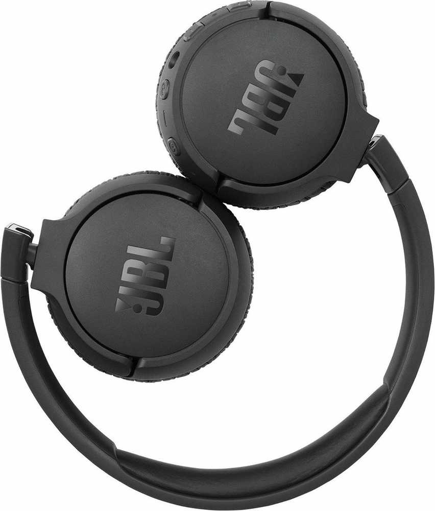 Belaidės ant ausų uždedamos triukšmą slopinančios ausinės JBL Tune 660NC, Juodos