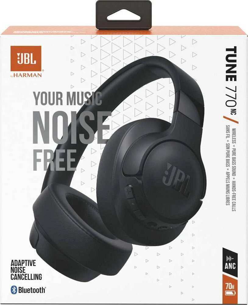 Belaidės ausinės JBL Tune 770NC, Juodos