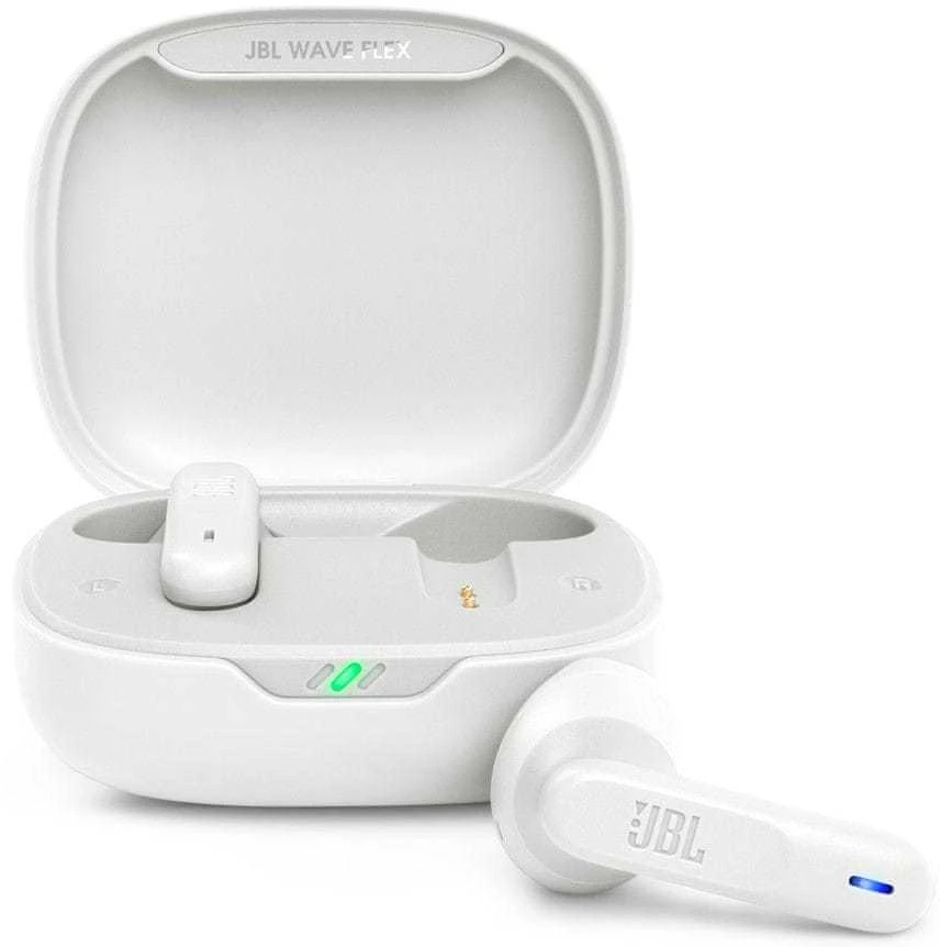 Belaidės Ausinės JBL Wave Flex, Baltos spalvos