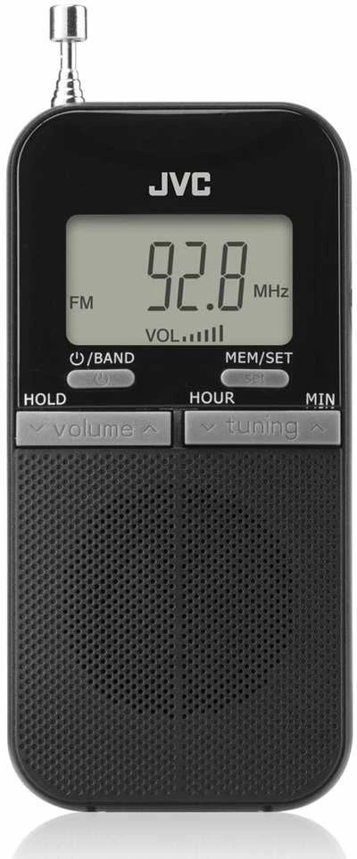 Nešiojamas Radijas - JVC RA-E411B AM/FM LCD Juoda