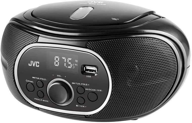 Nešiojamas CD Grotuvas - JVC RD-E221B Boombox Kasetė Juodas